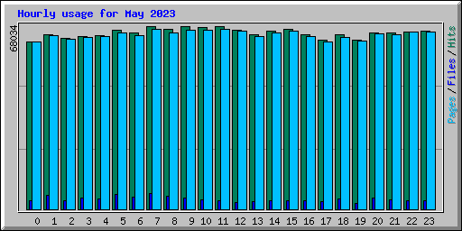 Hourly usage for May 2023