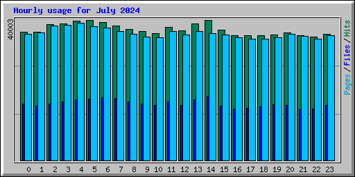 Hourly usage for July 2024